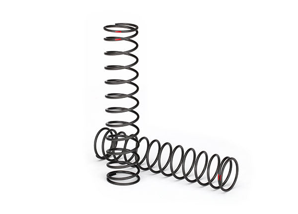 7858 Springs, shock (natural finish) (GTX) (1.538 rate, red stripe) (2)