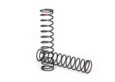 7858 Springs, shock (natural finish) (GTX) (1.538 rate, red stripe) (2)