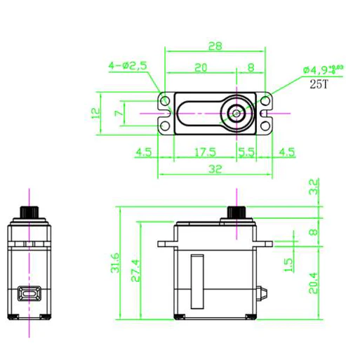 REEFS25 99 Micro Servo