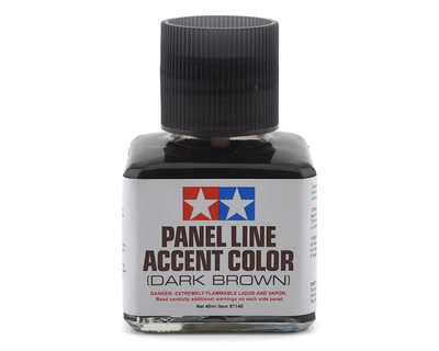 TAM87140 Tamiya Panel Line Accent Color (Dark Brown) (40ml)