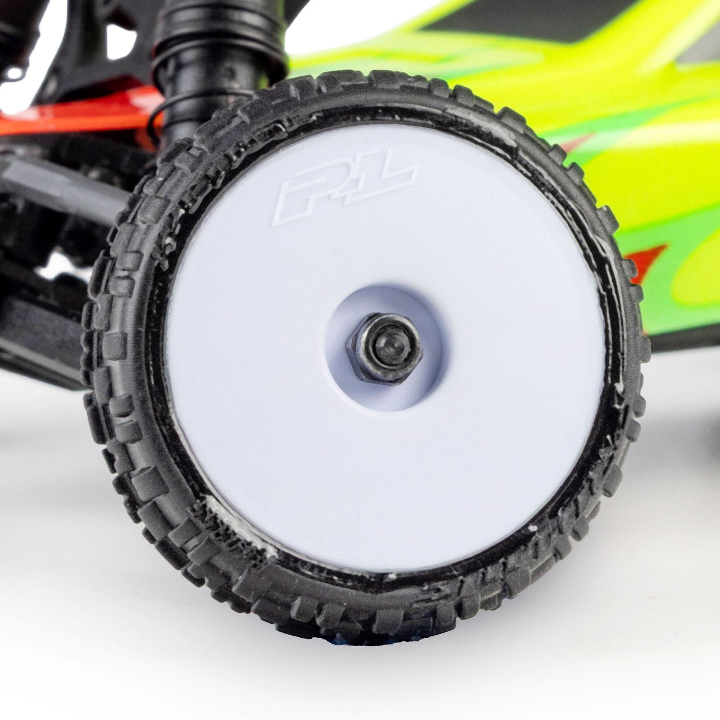 PRO1035513 Pro-Line Racing 1/24 Wedge Front and Prism Rear Carpet Tires Mounted 7mm, White (4): Losi Micro-B