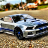 0175 Delta Plastik 1/8 Mustang GT Body - Clear 1.5mm (Fits Slash 4x4)