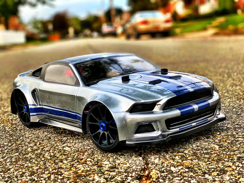 0175 Delta Plastik 1/8 Mustang GT Body - Clear 1.5mm (Fits Slash 4x4)
