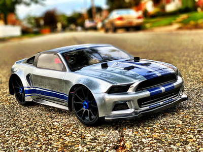 0175 Delta Plastik 1/8 Mustang GT Body - Clear 1.5mm (Fits Slash 4x4)
