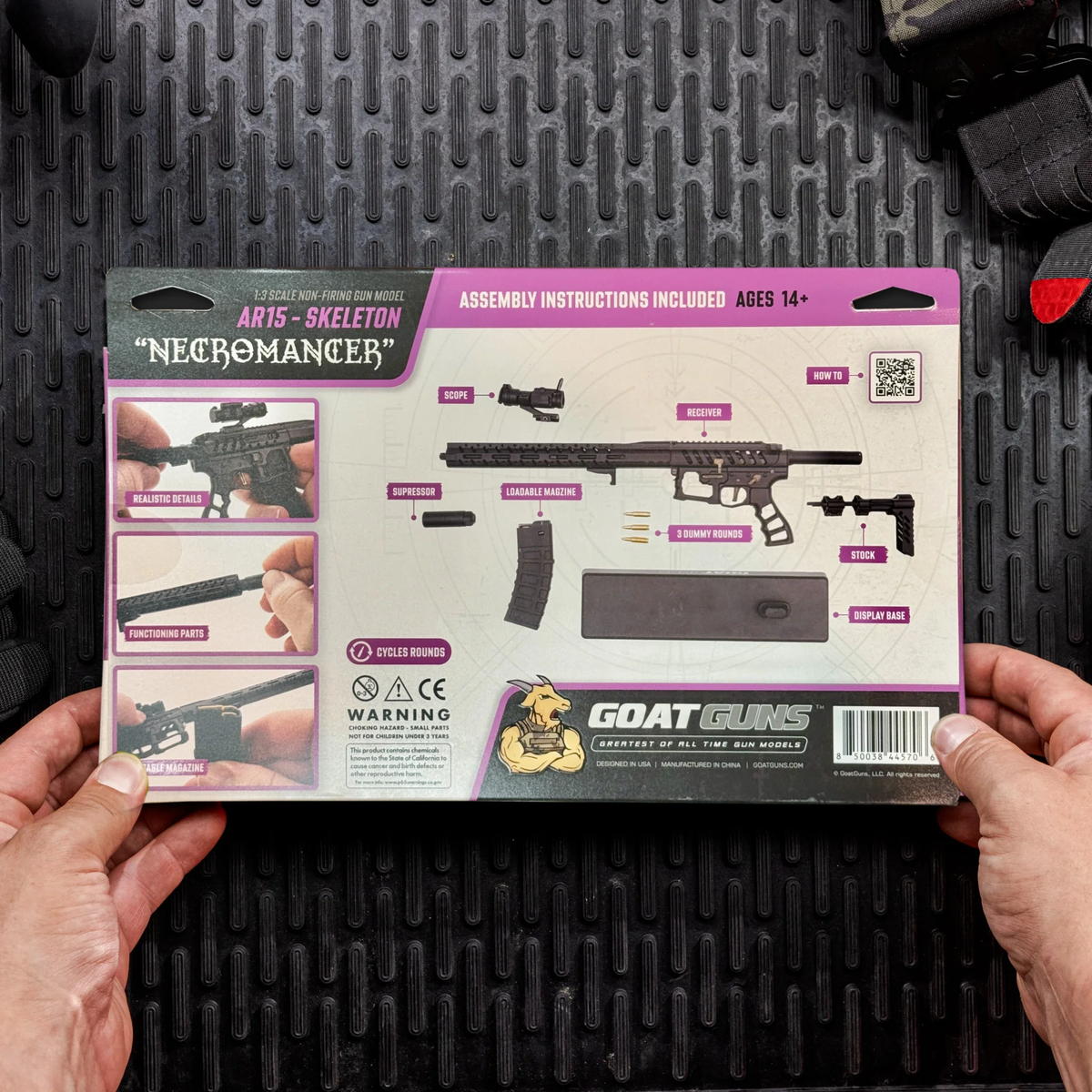 GoatGuns AR15 Skeleton Model Black