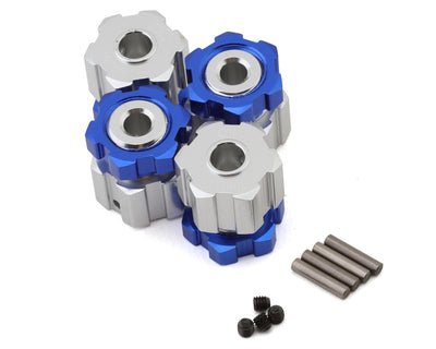 HRTM3310W - Aluminum +6mm 17mm Hubs Hex Serrated Nuts TRA Mt