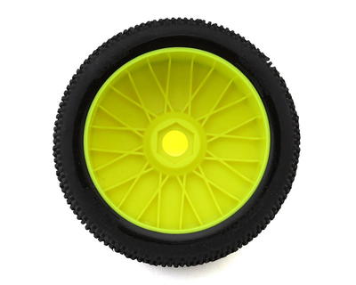 PMT9030-SLW-Y Pro-Motion Talon 1/8 Buggy Pre-Mount Tires (Yellow) (2) (Soft - Long Wear)