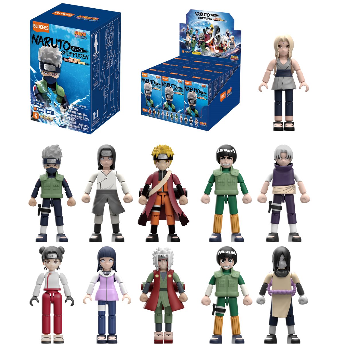 BLK71061A Naruto Galaxy Version 02 The Place the Leaves Dance Blokees Mini Model Kit Blind Box