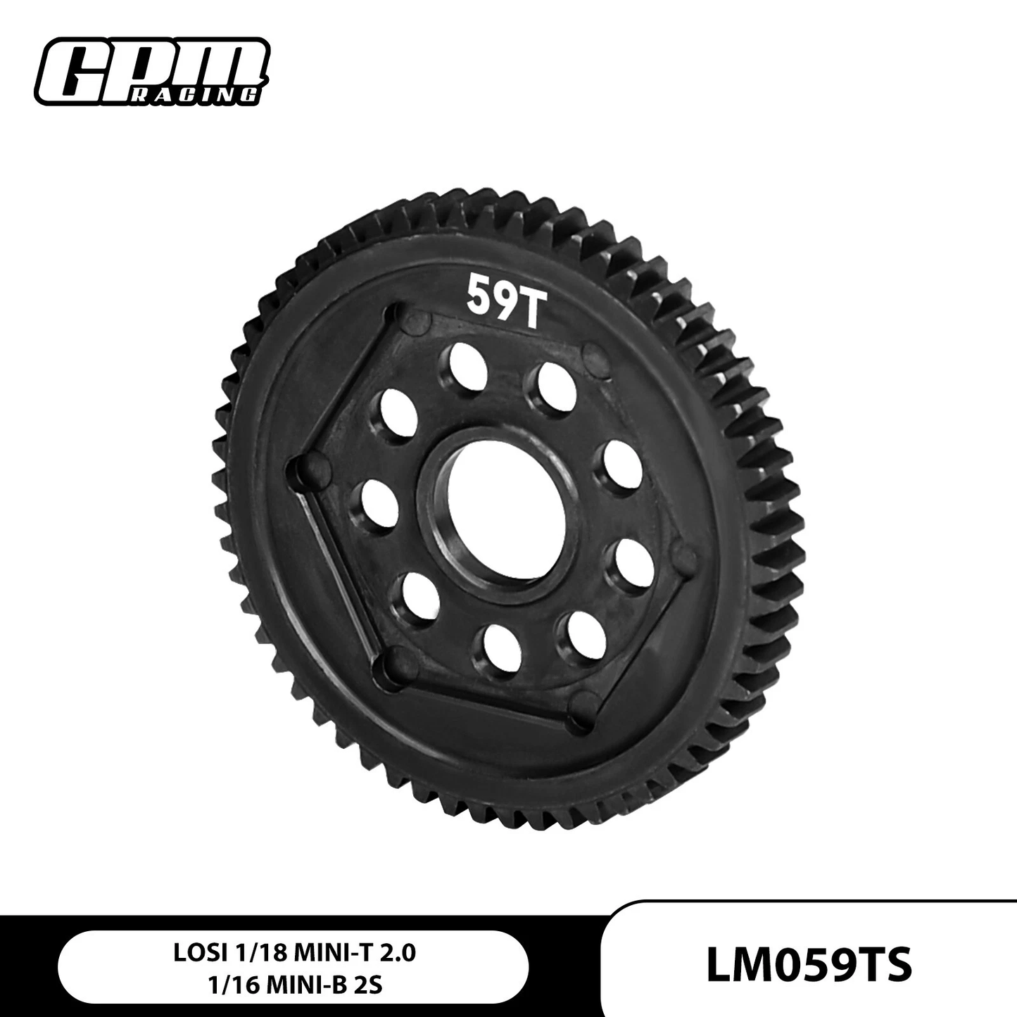 GPMLM059TS-BK 59T Spur Losi Mini B/T