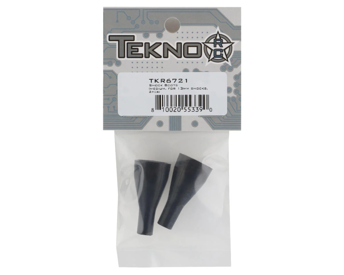 TKR6721 Tekno RC 13mm Shock Boots (2) (Medium)