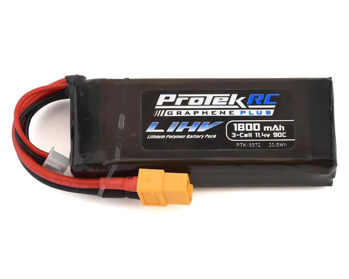 PTK5572 3S 90C Si-Graphene + HV LiPo Battery w/XT60 Connector (11.4V/1800mAh)