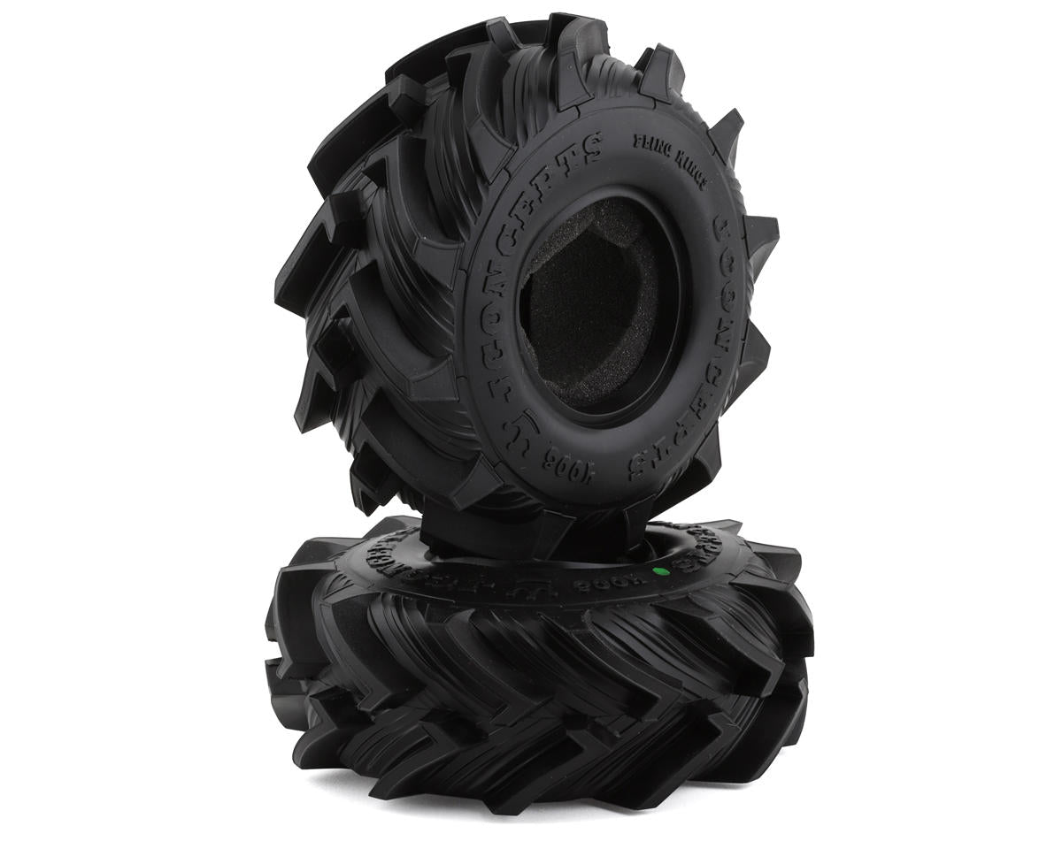 JCO4008-02 Fling King 1.9" Rock Crawler Tires (2) (Green)