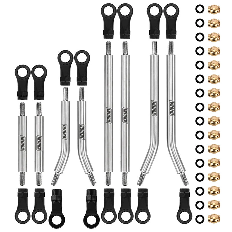 4M-57-70SR INJORA Stainless Steel High Clearance Links Set for 1/18 TRX4M High Trail K10 F150