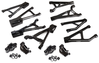 INTC28686BLACK Billet Machined Suspension Conversion Kit 1/10