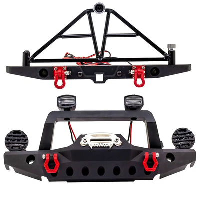 INTC30282 Realistic Front & Rear Bumper w/LED 1/10 Scale Trail Crawler