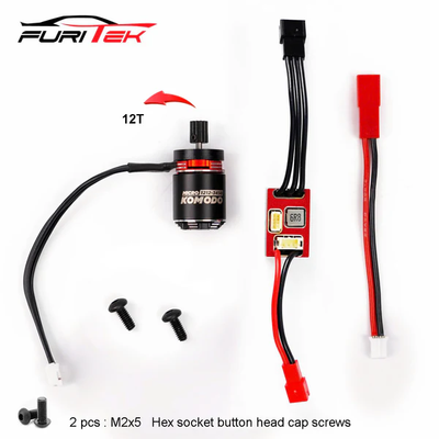 FUR-2635 Furitek MicroModo 2025 Brushless Power System with MicroPython and MicroKomodo FOR REDCAT ASCENT-18