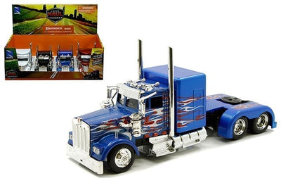 MJSS-15241 1:43 Kenworth W900 International BK-BL-R-W