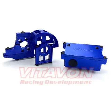 VITAVON SLEDG59 - Sledge ESC Receiver Case / Motor Mount - Blue