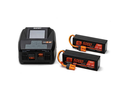 SPMXG2PS8 Spektrum RC Smart G2 PowerStage 8S Bundle w/Two 4S Smart LiPo Batteries (5000mAh)