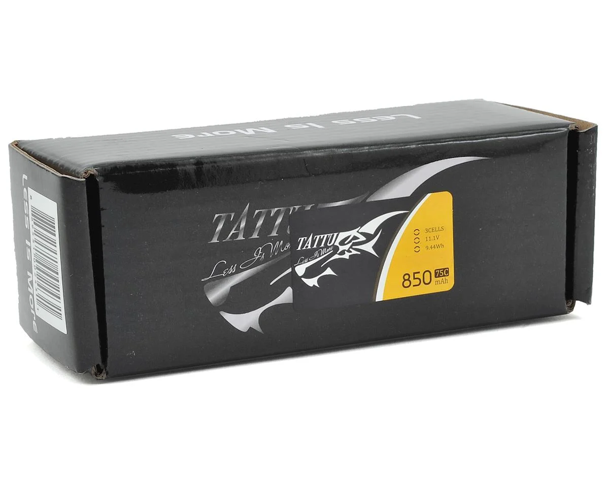 TAA8503S75XT6 Tattu 3S LiPo Battery 75C (11.1V/850mAh) w/XT-60 Connector