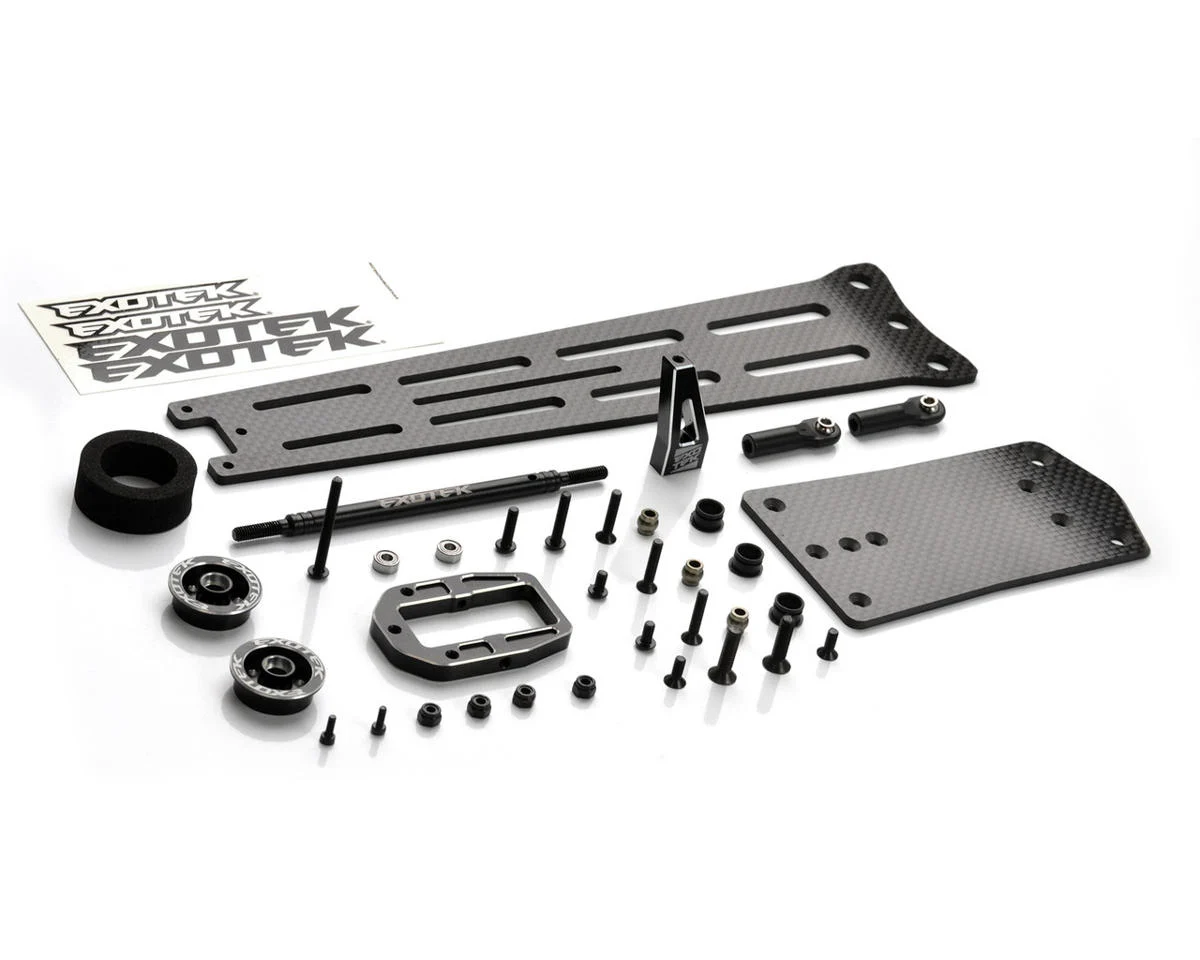 EXO2135 Exotek Traxxas Slash/Drag Slash Pro Single Wheel 3mm Carbon Wheelie Bar Set