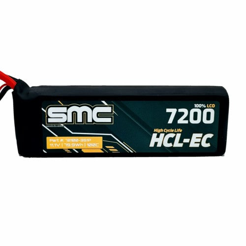 SMC72100-3S1P HCL-EC 7200mAh 11.1V Battery -  Traxxas Plug