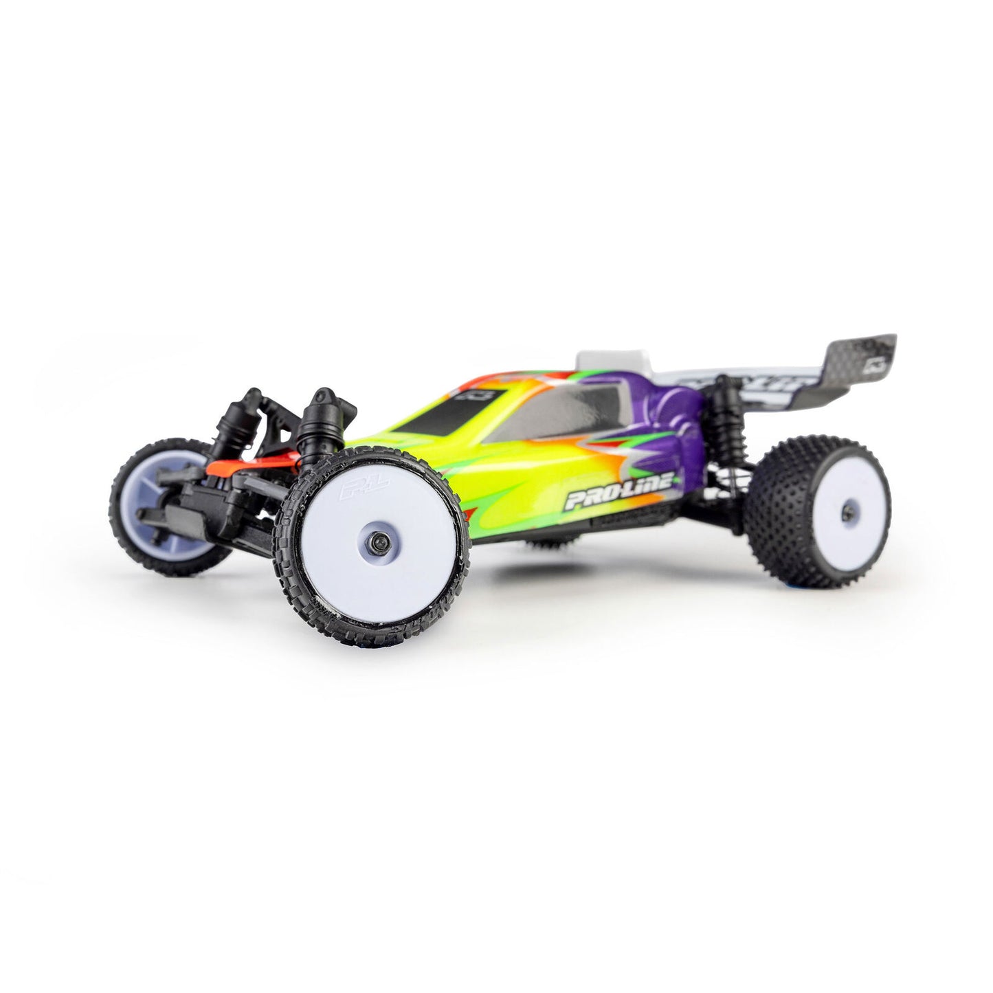 PRO1035513 Pro-Line Racing 1/24 Wedge Front and Prism Rear Carpet Tires Mounted 7mm, White (4): Losi Micro-B