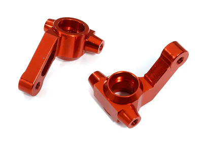 INTC29608RED Billet Machined Alloy Steering Knuckles DR10 Drag Race Car