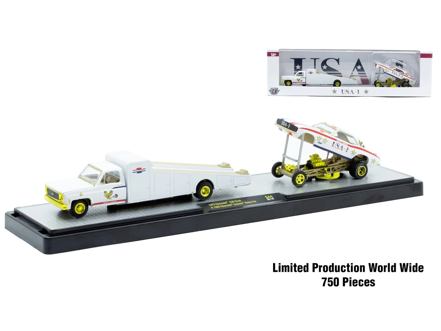 M2Machines 36000-S44 1:64th scale Auto Haulers USA-1 Pack - CHASE!