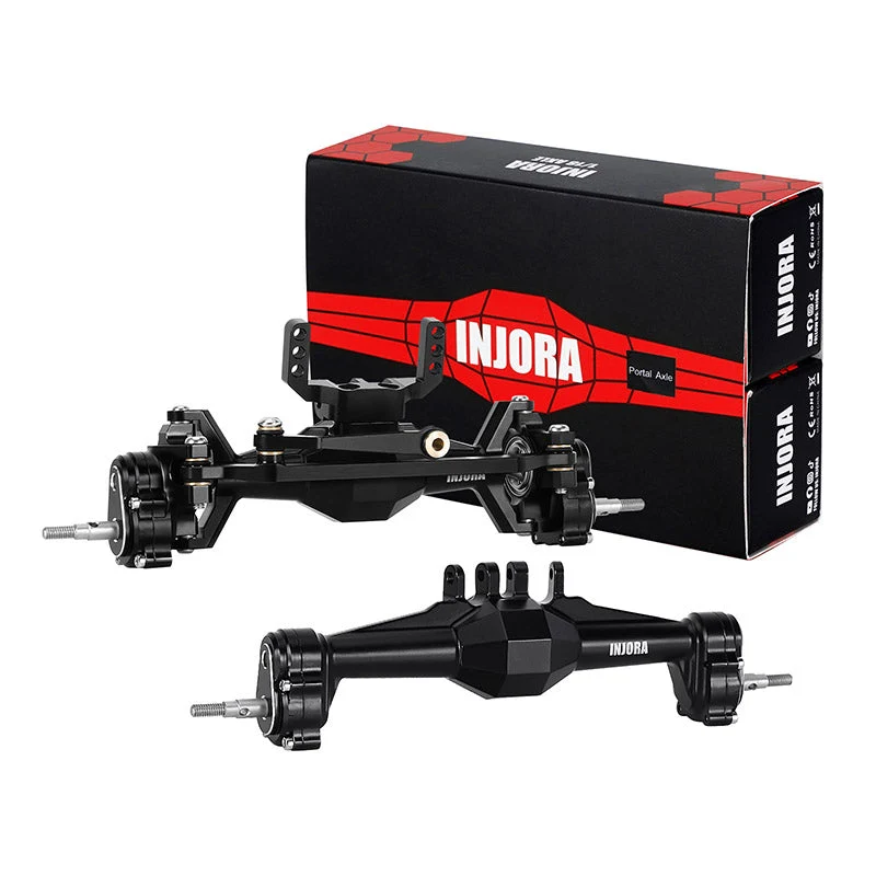4M-104BKFR INJORA +5mm Diamond Portal Axles for 1/18 TRX4M