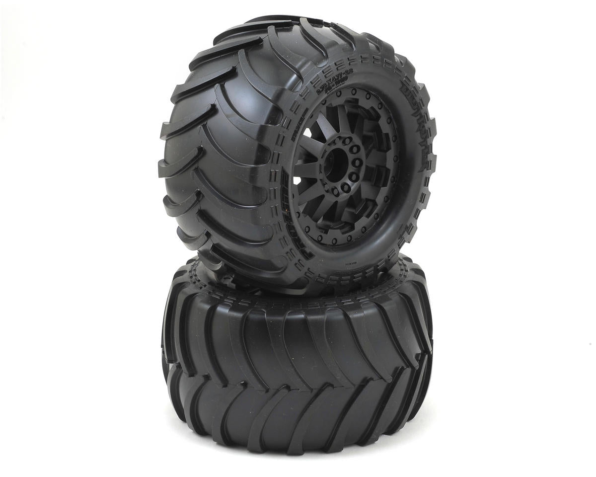 PRO1012915 Destroyer 2.8" Tires w/F-11 Electric Rear Wheels (2) (Black)