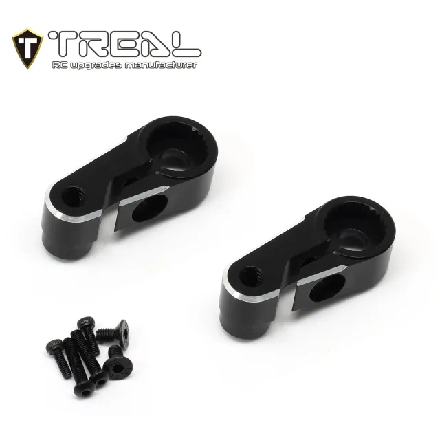 X003QX7KT3 TREAL Aluminum 7075 Servo Horn 25T Steering Servo Arm (2pcs) for 1/18 TRX4M