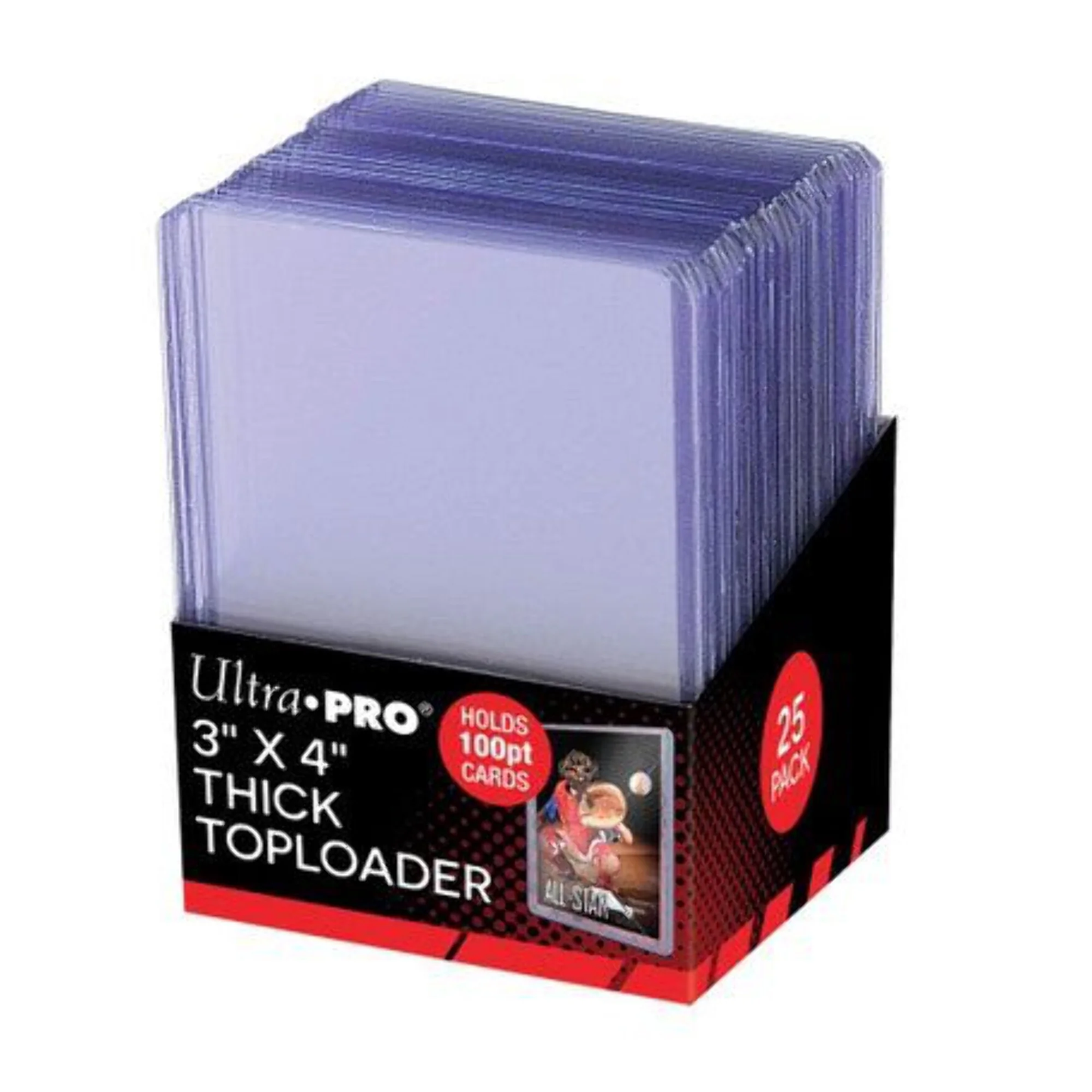 UP81160 Ultra Pro 3" x 4" Top Loader - 25 Pack