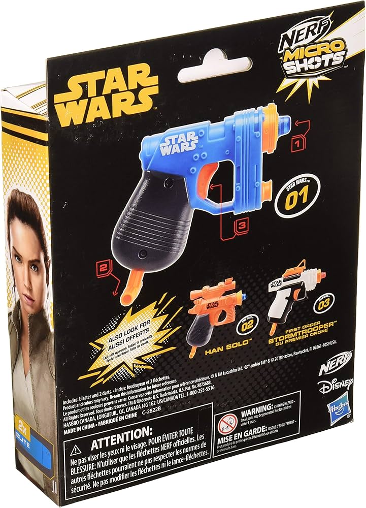 NERF67615 MicroShots-Star Wars Rey