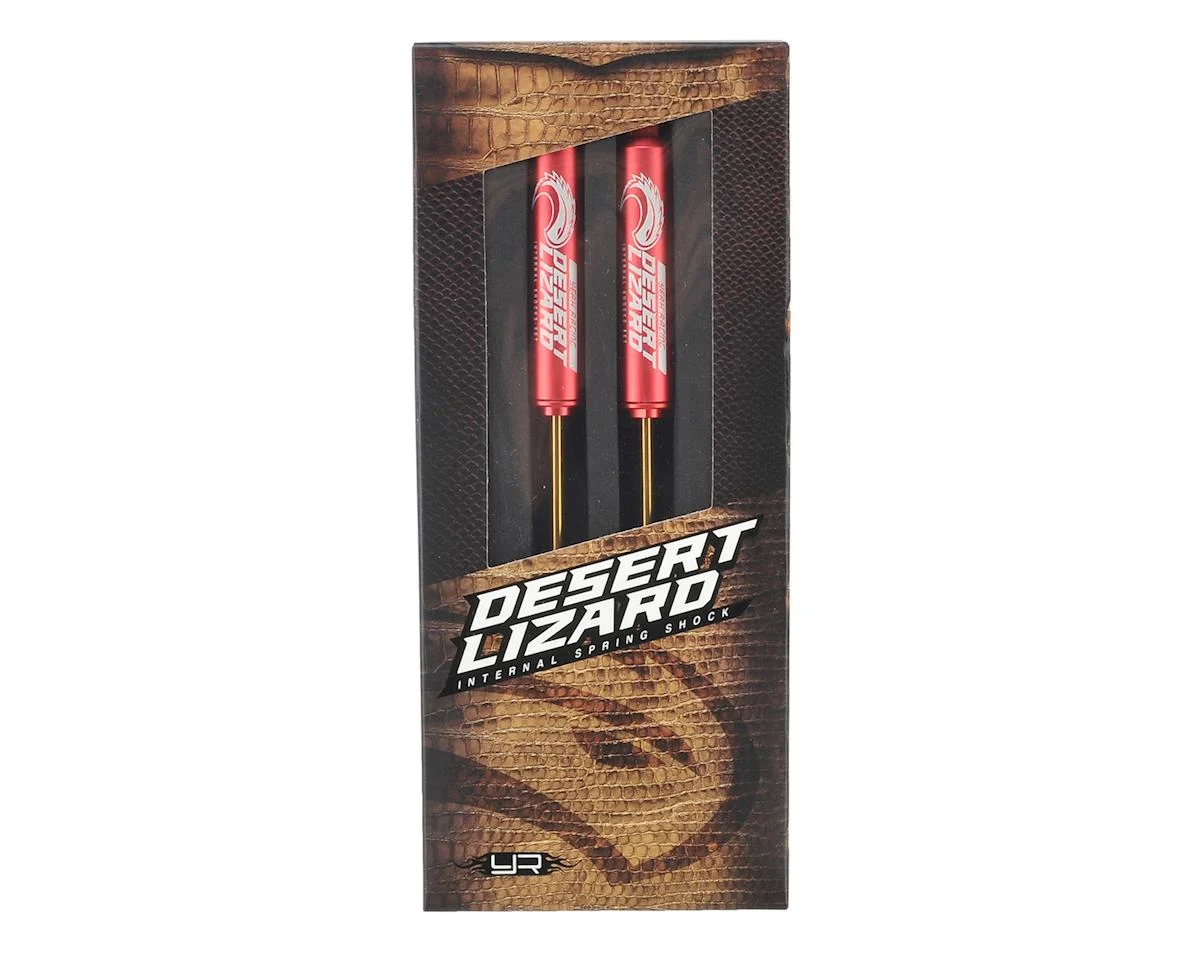DDL-110RD Yeah Racing Aluminum Desert Lizard Two Stage Internal Spring Shocks (Red) (2) (110mm)