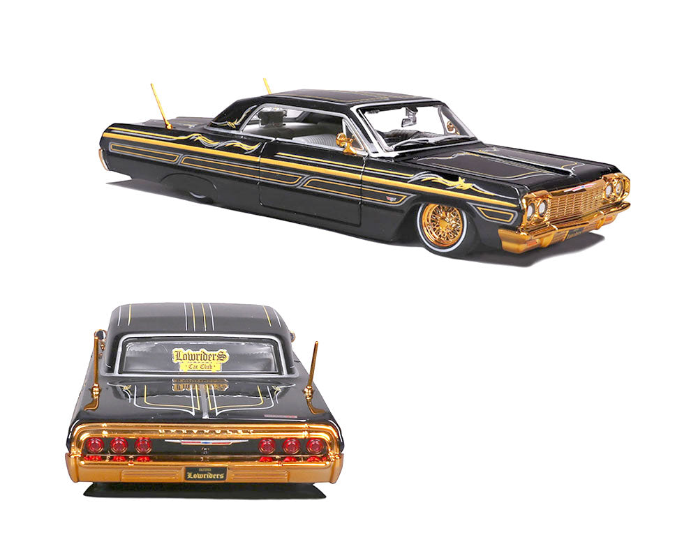 Maisto 32547-BK 1:26 Mijo Exclusives 1964 Chevrolet Impala SS Lowriders – Black Gold – Design Lowriders – Limited Edition