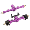 MEUS RACING 5mm Isokinetic V2 SCX24 Axles with 3-Section CVD for Axial 1/24 SCX24 RC Crawler (Purple)
