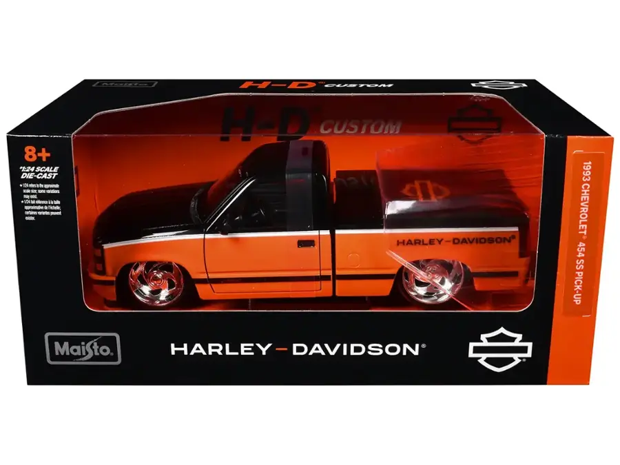 MJ32274OR MT 1:24 H-D Customs - Chevy 1993 454SS ORBK
