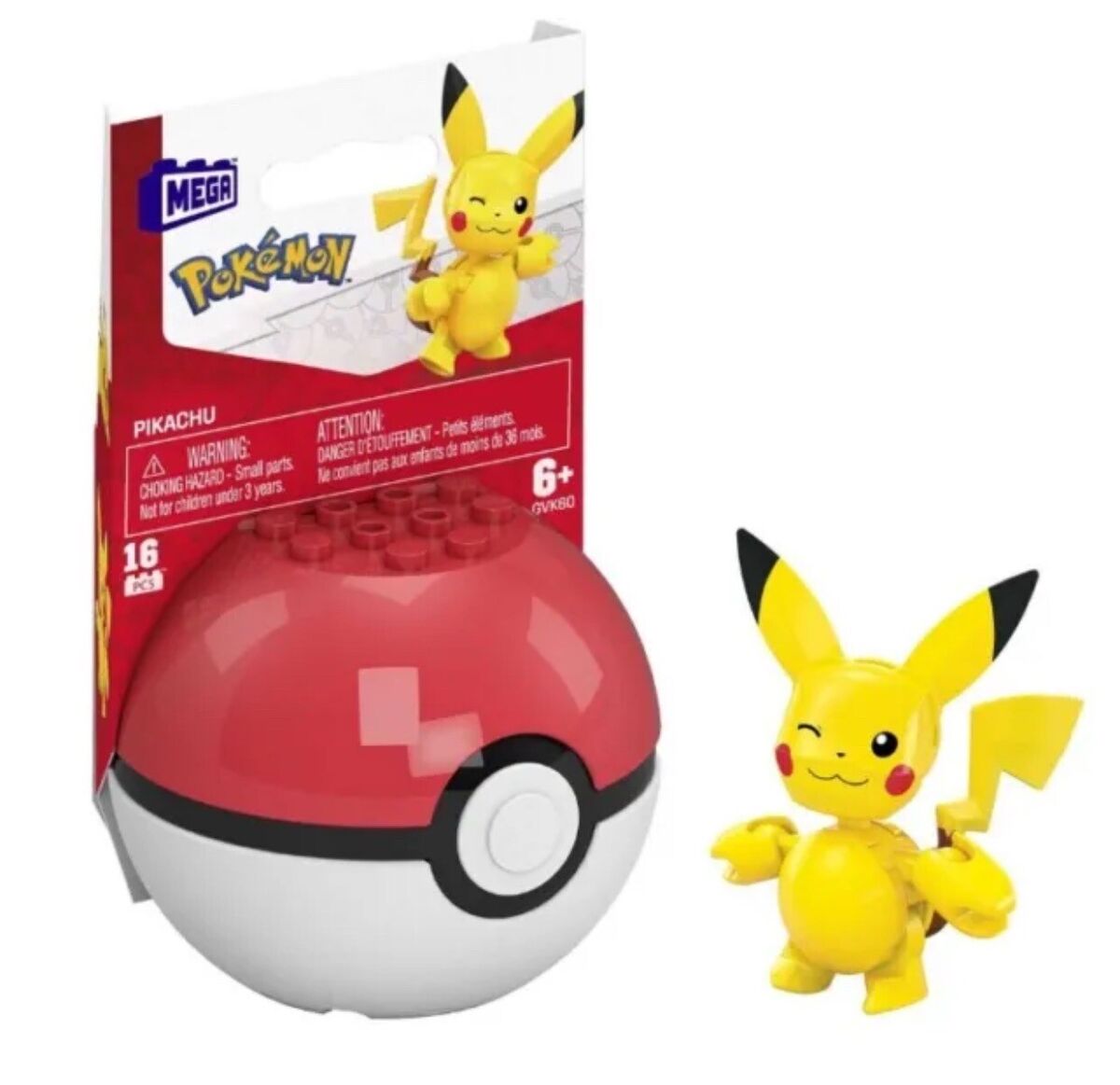 GFC85 Mega Construx Pokeball Pikachu