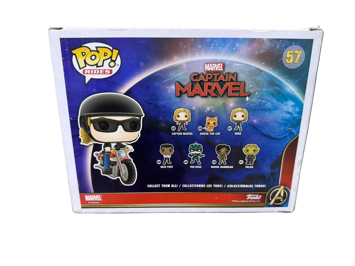 FU36418 Captain Marvel-Carol Danvers on motorcycle