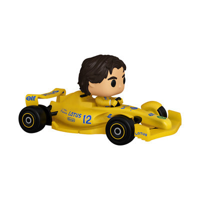 FU86181 F1 Lotus Ayrton Senna in Car
