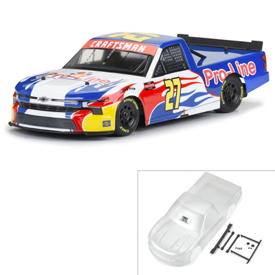 PRO365300 1/12 Pre-Cut 2024 Chevy Silverado Truck Clear Body: Losi NASCAR