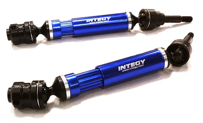 INTC26504 BLUE Dual Joint Telescopic Front Drive Shafts for TRX 1/10