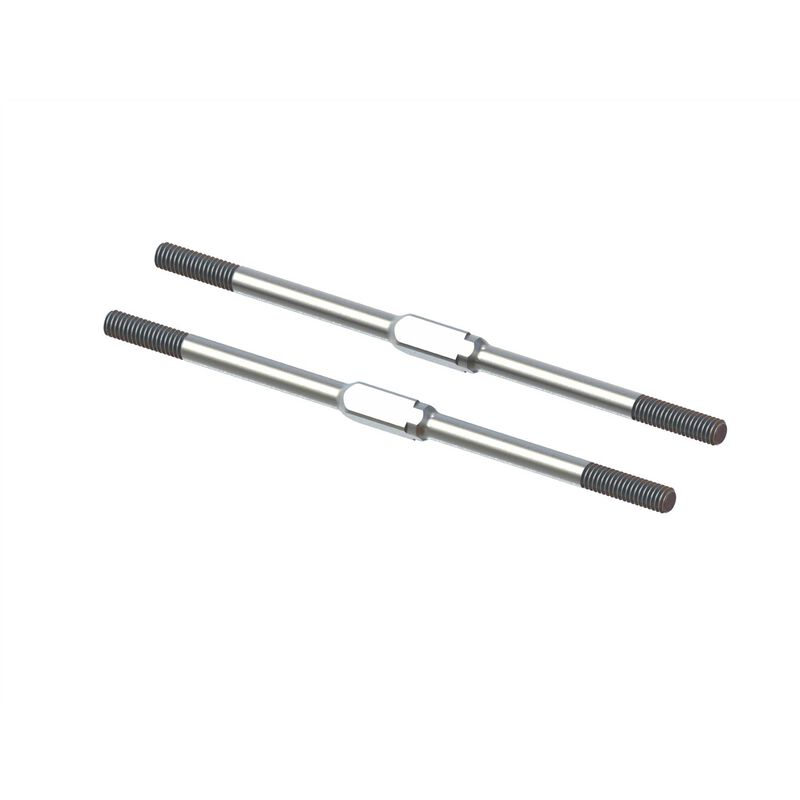 ARA340175 ARRMA Steel Turnbuckle M4x95mm Silver (2)