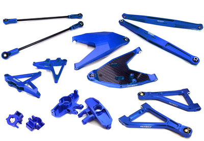 INTC28629BLUE Billet Machined Alloy Suspension Kit 1/7 UDR