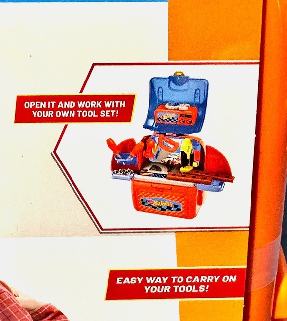 HW072025HX HotWheels QuickFix Tool Box Tool Set