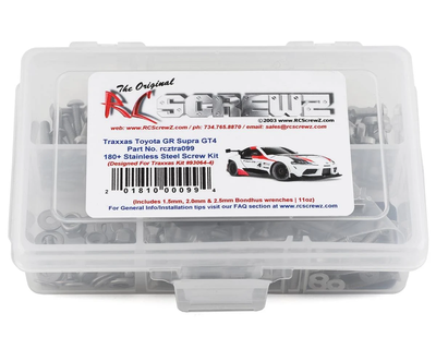 RCZTRA099 RC Screwz Stainless Steel Screw Kit for Traxxas 4-Tec 3.0 Supra
