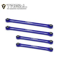 X003LAWPCN TREAL TRX4M Lower Links Set (4pcs) Aluminum 7075 Lower Chassis 4-Links Upgrades 1/18 Scale-Blue