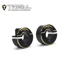 X003KPNSV1 TREAL Brass Rear Counterweight (2P) Axle Weight 13g/pc Upgrades for 1/18 TRX4M