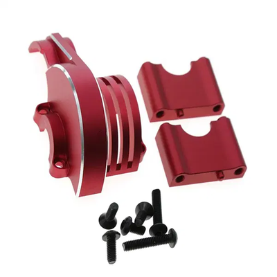 INTC32476RED Complete Alloy Center Differential Mount Assembly 1/8 4WD